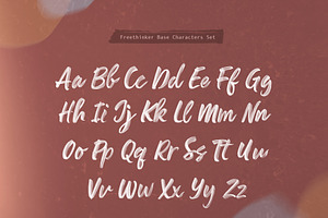 Freethinker Irregular Brush Script