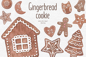 Christmas gingerbread clipart