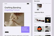 Personal Portfolio website, an UI Kit Template by Ahmed Rubel (Thumbnail 2 of 3)