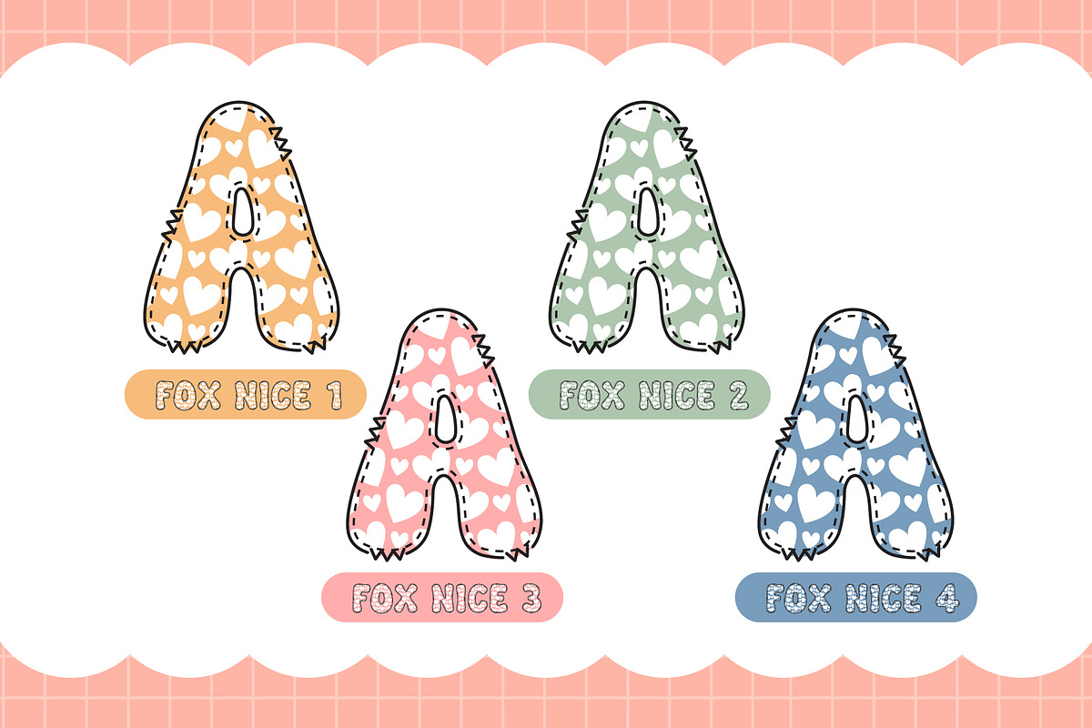 Fox Nice 4 Color Font Style, a Font by Fox7 By Rattana (Photo 3 of 10)