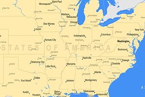 Detailed United States Of America