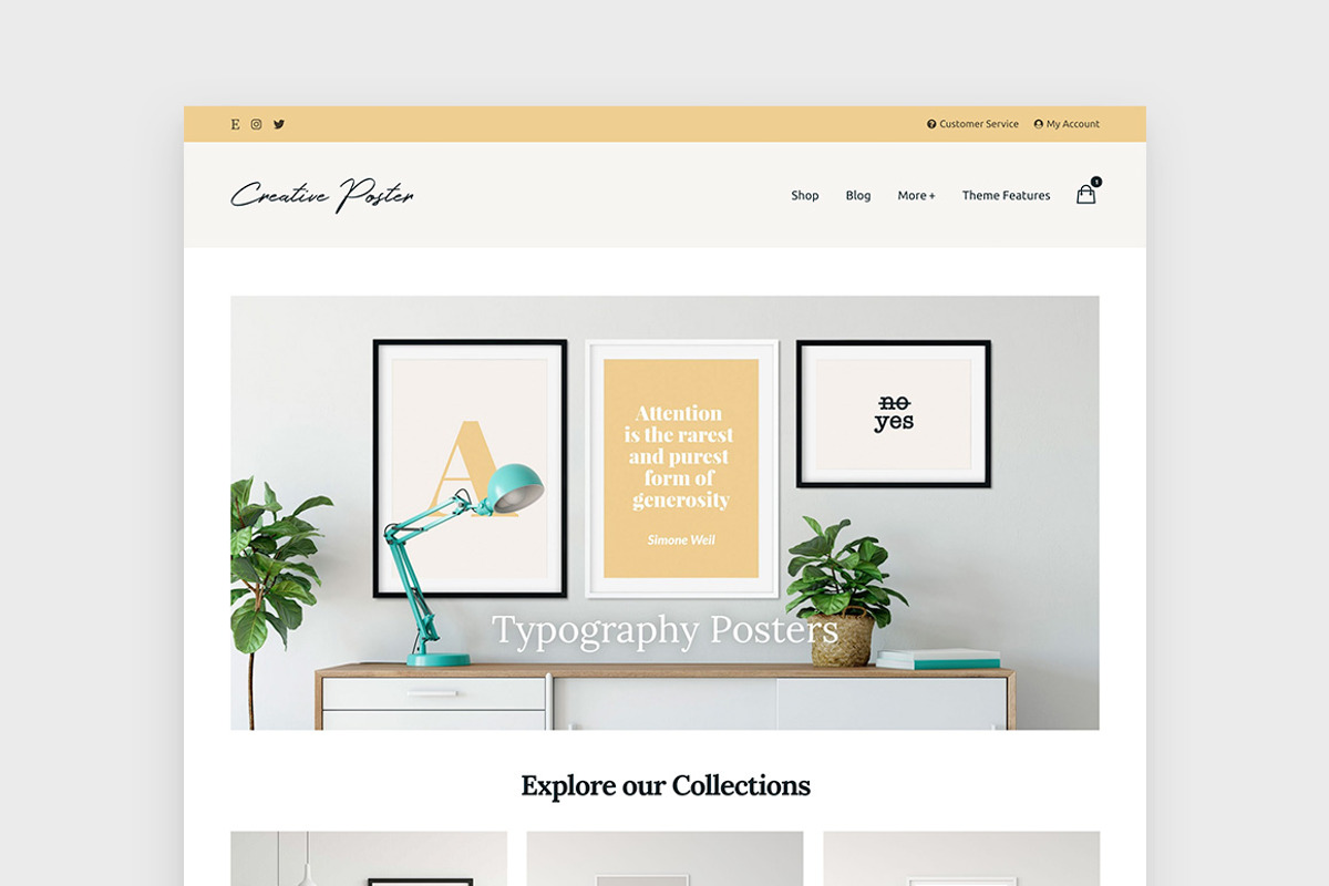 Creative Poster - Minimal Theme, a WordPress Template by Hello Detail (Photo 2 of 6)