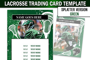 Lacrosse Trading Card Template