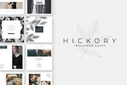 Hickory Instagram Post Templates, a Social Media Template by Studio Sumac (Thumbnail 1 of 5)