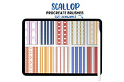 Scallop Pattern Procreate Brushes, a Brush Add-On by Brush Lab (Thumbnail 8 of 9)