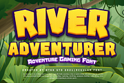 River Adventurer - Block Font, a Sans Serif Font by tokokoo (Thumbnail 1 of 13)
