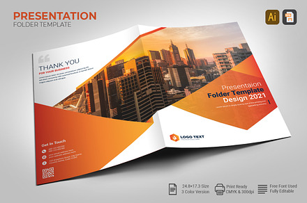 Presentation Folder Template Design, a Poster Template by zahidhossainalif