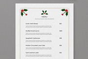 Christmas Food Menu for Restaurants, a Flyer Template by MightyDesign (Thumbnail 4 of 8)