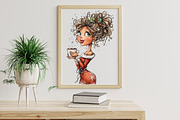 Quirky Girl Clipart Christmas Clipar, an Illustration by Libby Wishes (Thumbnail 8 of 8)