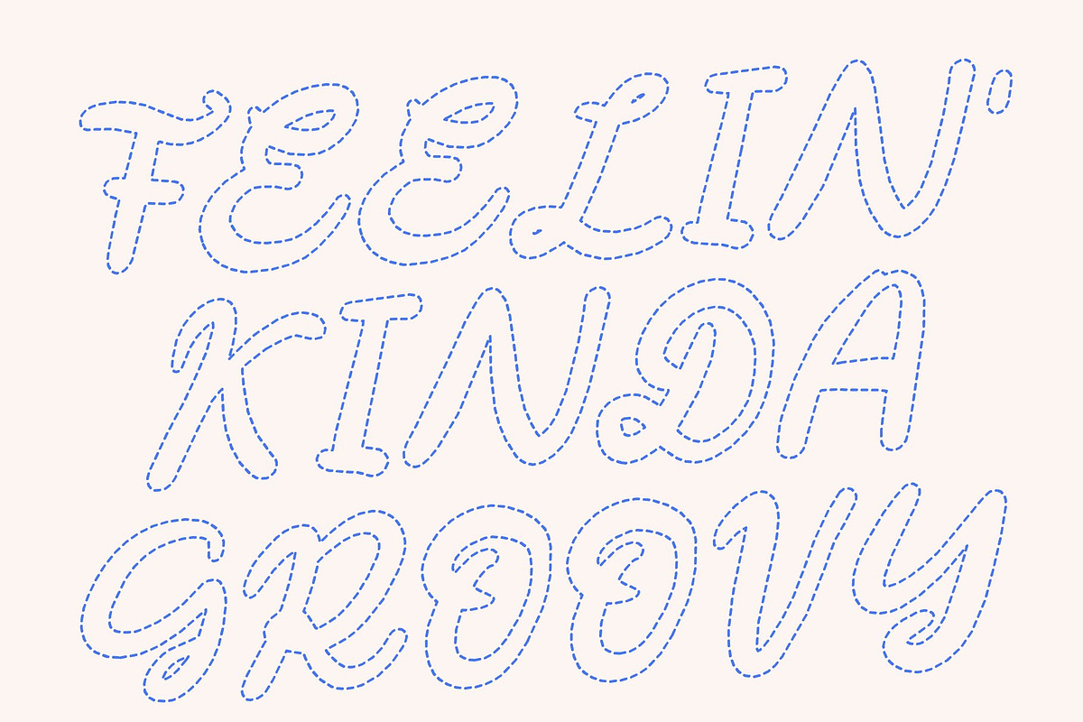 CS Darla Dashed, a Script Font by Craft Supply Co. (Photo 6 of 8)
