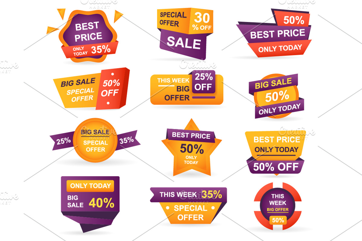 Retail Sale Tags, a Finance Illustration by alexdndz (Photo 9 of 11)