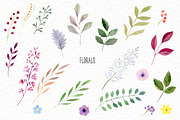Watercolor roses & florals set, an Illustration by Elegantia (Thumbnail 3 of 9)