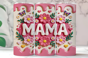 3D Coquette Inflated Mama Tumbler, an Arts & Entertainment Photo by LamanAzalea
