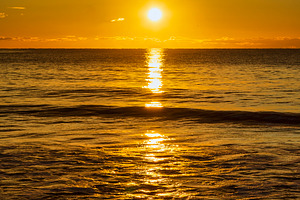 A peaceful sunrise on the beach of the Costa Azahar