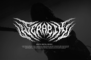 Drether Devil | Black Metal Font, a Blackletter Font by Denustudios (Thumbnail 5 of 6)