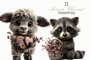 Animals Whimsical Clipart, an Animal Illustration by Designking (Thumbnail 1 of 5)