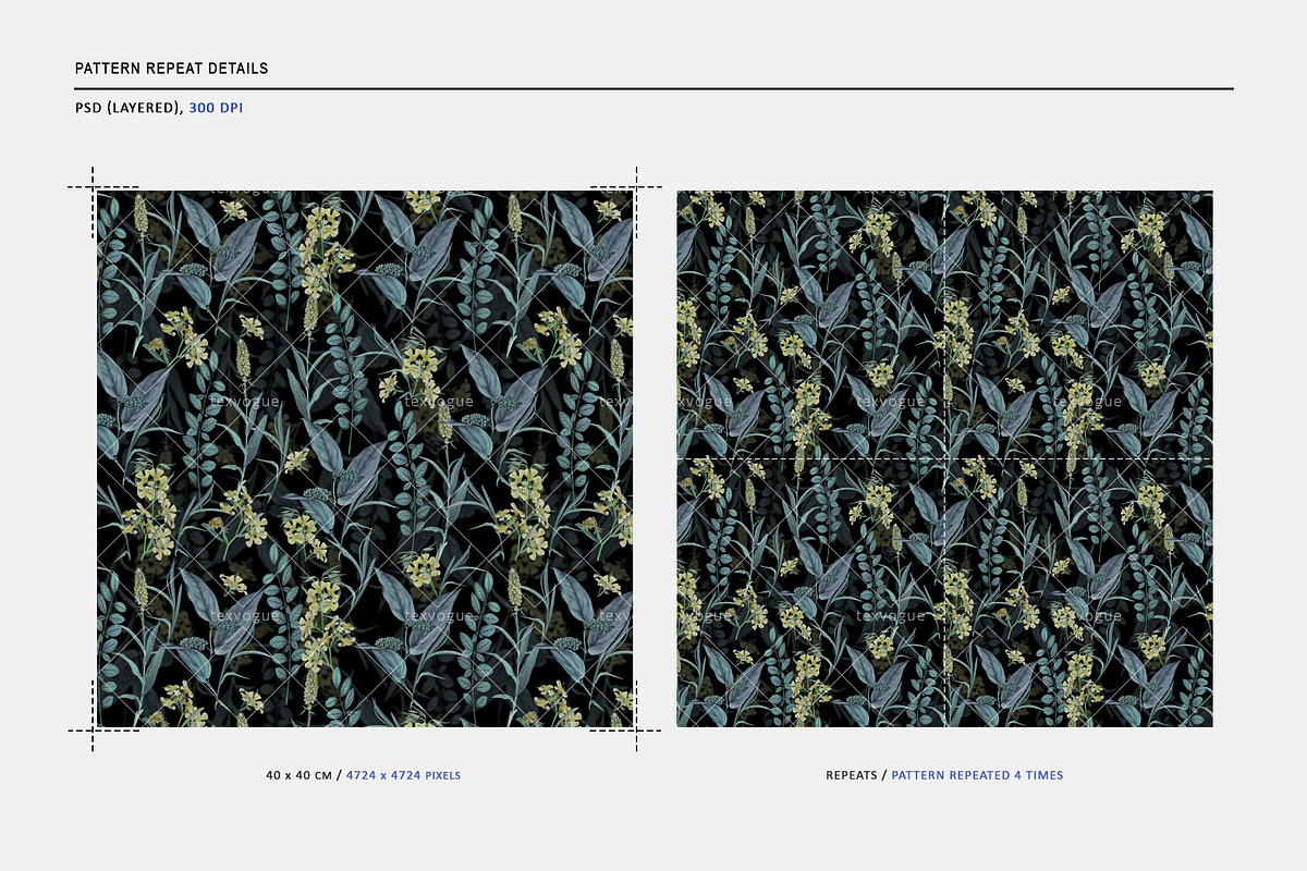 Botanical Jungle - Seamless Patterns, a Pattern Graphic by texvogue (Photo 3 of 18)