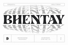 Bhentay Experimental Typeface