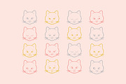 Cute cat icons for Baby gifts, an Animal Illustration by Kurakoza (Thumbnail 3 of 8)