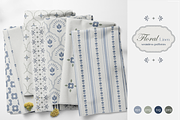 Floral Linen - Seamless Patterns, a Pattern Graphic by InaCorart (Thumbnail 1 of 6)
