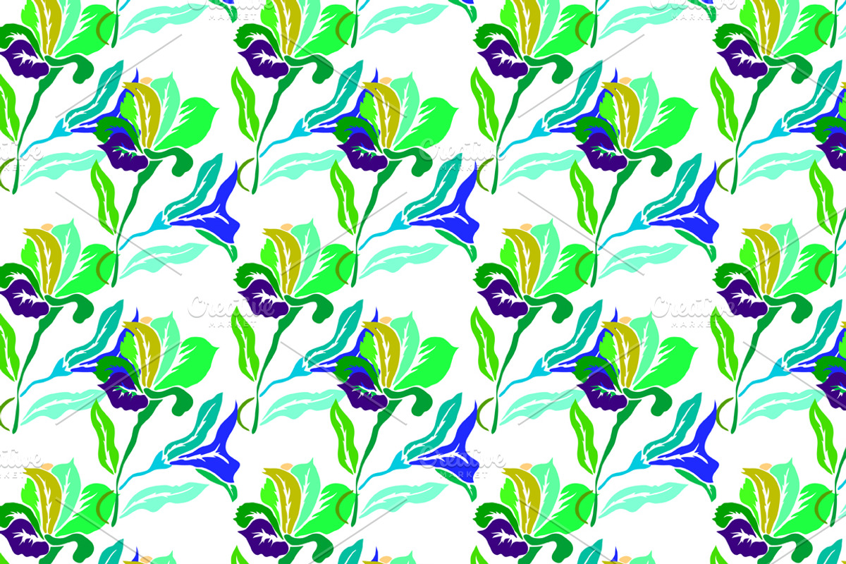 Vivid Floral Patterns preview 5