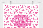 Kitty Cat Digital Scrapbook Paper, a Pattern Graphic by Leska's Digitals (Thumbnail 3 of 4)