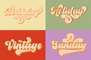 Vintage Retro Font - Brudy, a Script Font by Letter Fresh (Thumbnail 8 of 10)