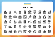 City Icons, a Duotone Icon by Wencory (Thumbnail 1 of 2)