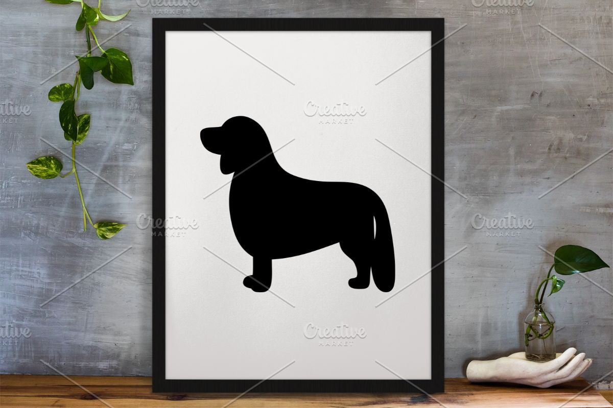Dog Silhouette SVG #2, an Animal Illustration by newminddesign (Photo 3 of 3)