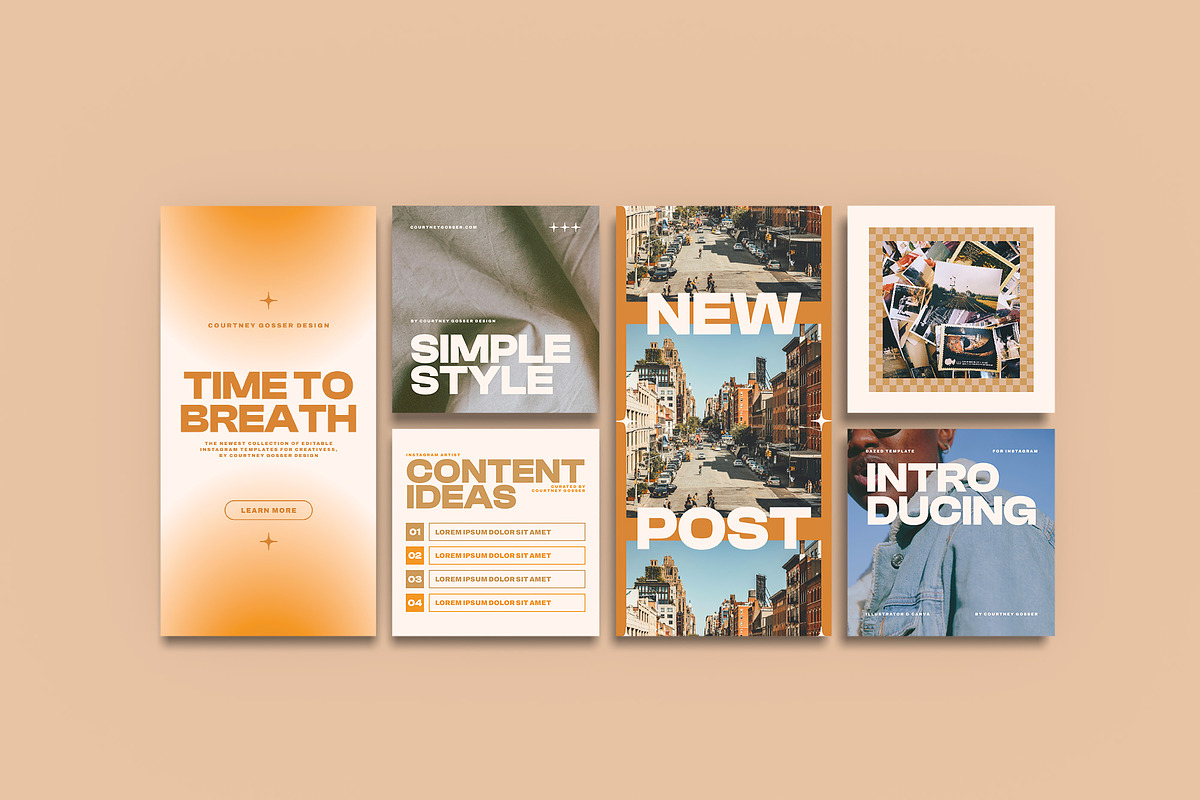 Dazed · Social Media Template Kit, a Social Media Template by Courtney Gosser Design (Photo 8 of 8)