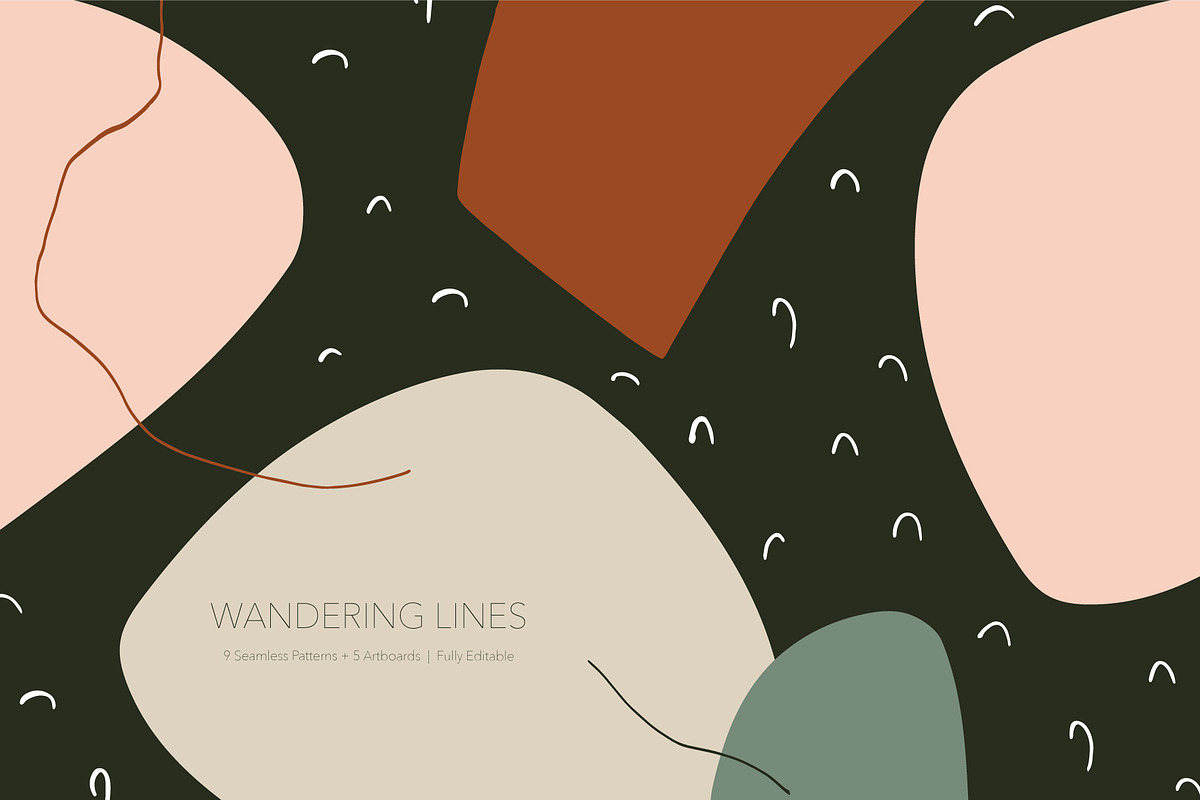 Wandering Lines | Boards + Patterns, a Pattern Graphic by The Collective Studio (Photo 1 of 9)