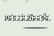 Mornek - Experimental Typeface, a Blackletter Font by Lettramina Studio (Thumbnail 10 of 10)