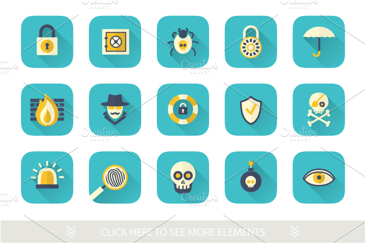 Flat Security Set, an Icon by Alex Serada (Photo 3 of 5)