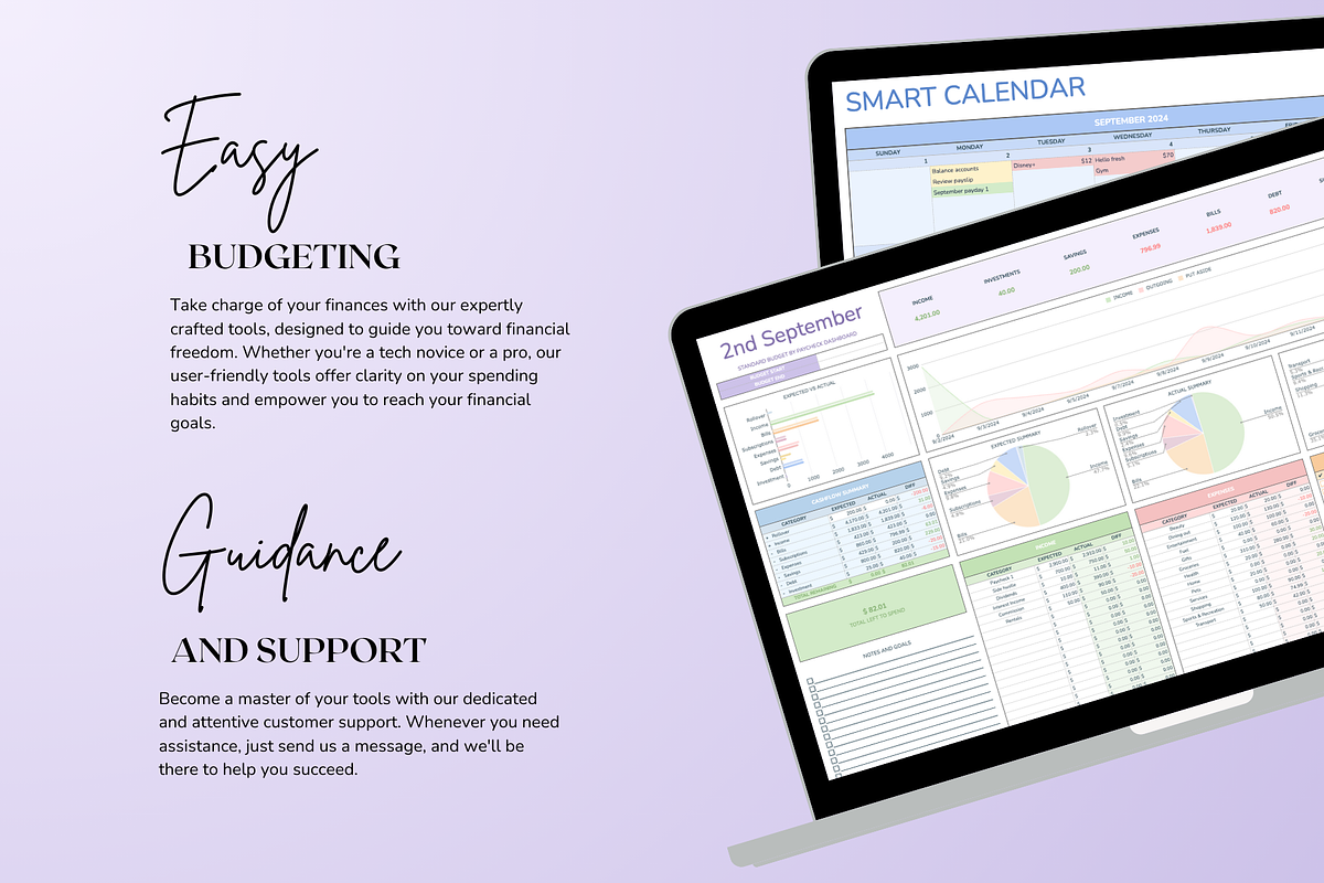 Standard Paycheck Budget - Pastel, a Templates & Theme by The Creative Plans co (Photo 9 of 10)