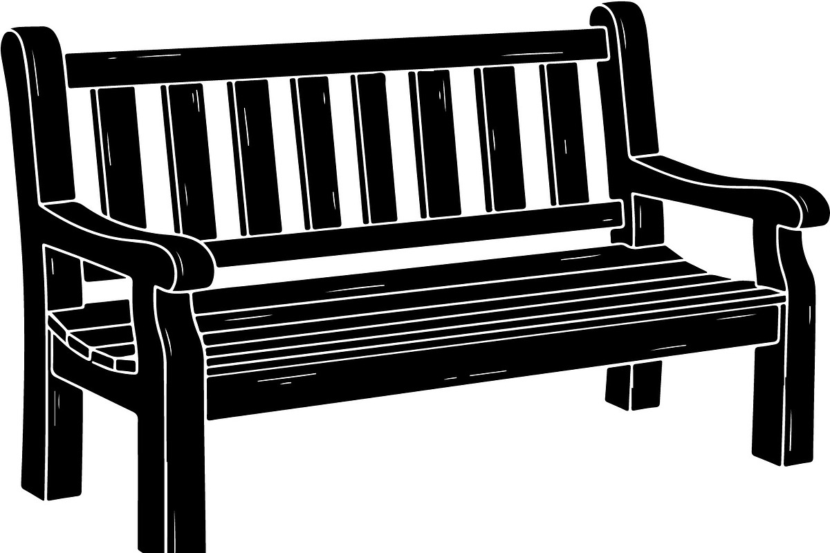 Park Bench Silhouette Vector Bundle, an Illustration by Designs_River (Photo 5 of 16)