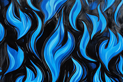 Blue Flame Leather | Fiery Blue, a Pattern Graphic by Printable Treasure (Thumbnail 5 of 7)