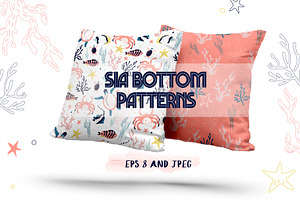 8 cute sea bottom patterns