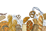 Local bakery. Types of bread., a Food Illustration by handsketched (Thumbnail 14 of 15)