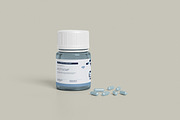 Supplement Pills Bottle Packaging Mo, a Cups & Container Mockup by Pexelcorner (Thumbnail 3 of 9)