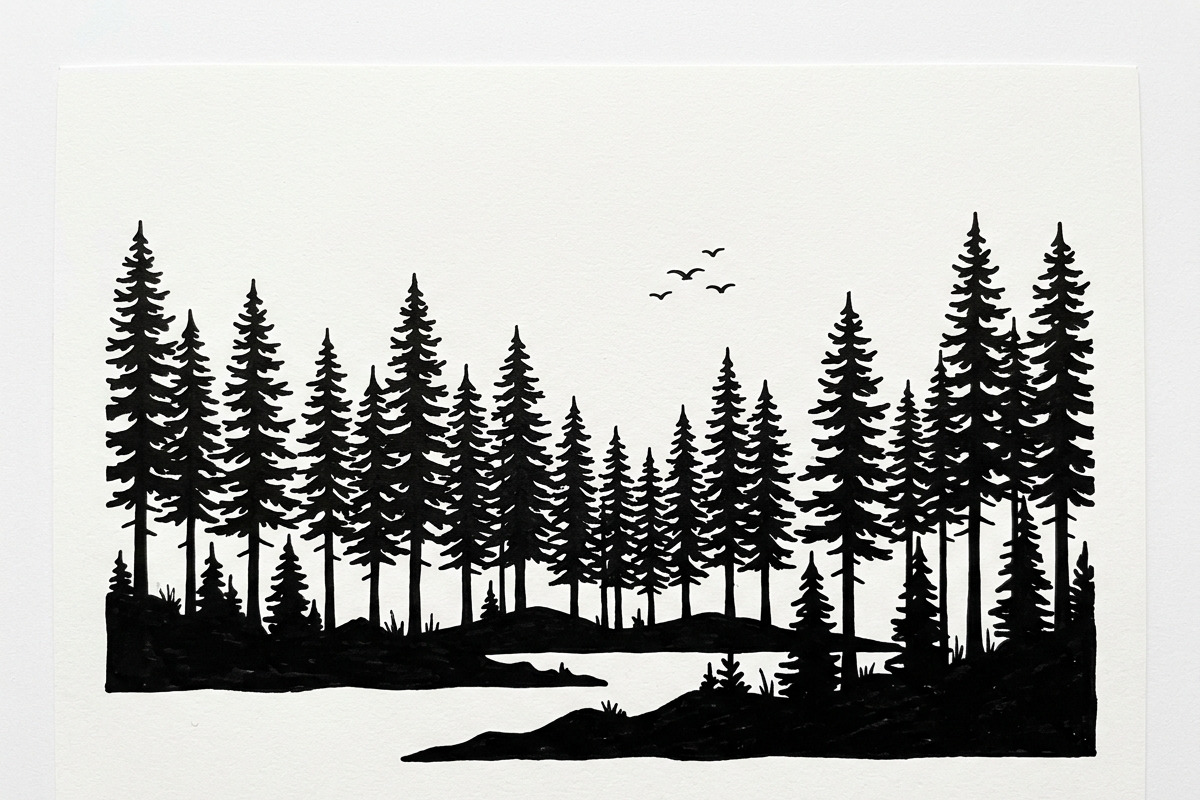 Majestic Pine Trees SVG, a Finance Illustration by Amazin_art (Photo 26 of 41)