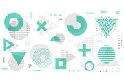 Geometric shapes, memphis elements., a Pattern Graphic by craftlove (Thumbnail 1 of 3)