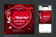 Valentine's Day Party Flyer - PSD, a Flyer Template by Corrella Design (Thumbnail 1 of 2)