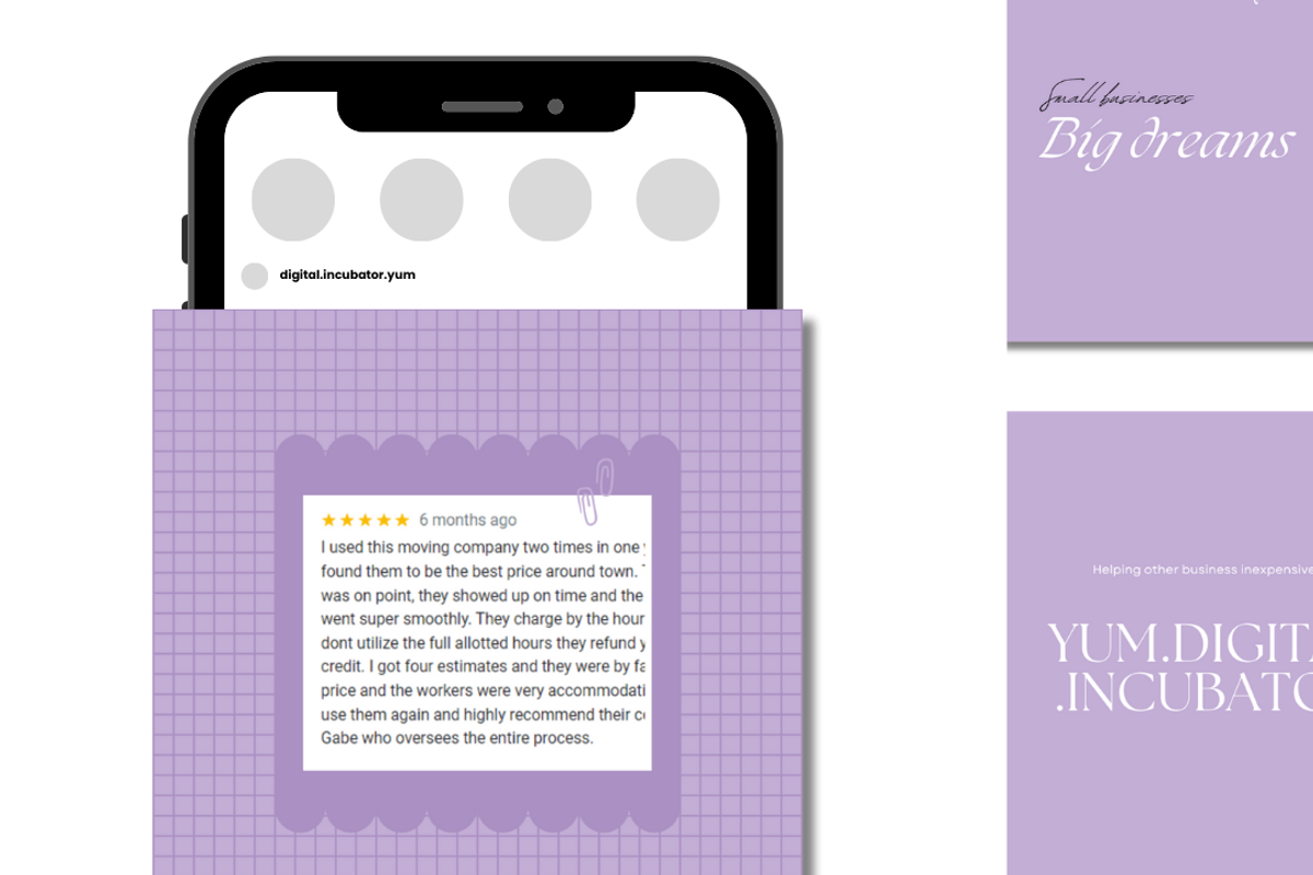 Lavender consistent Instagram Posts, a Social Media Template by digital.incubator.yum (Photo 11 of 12)