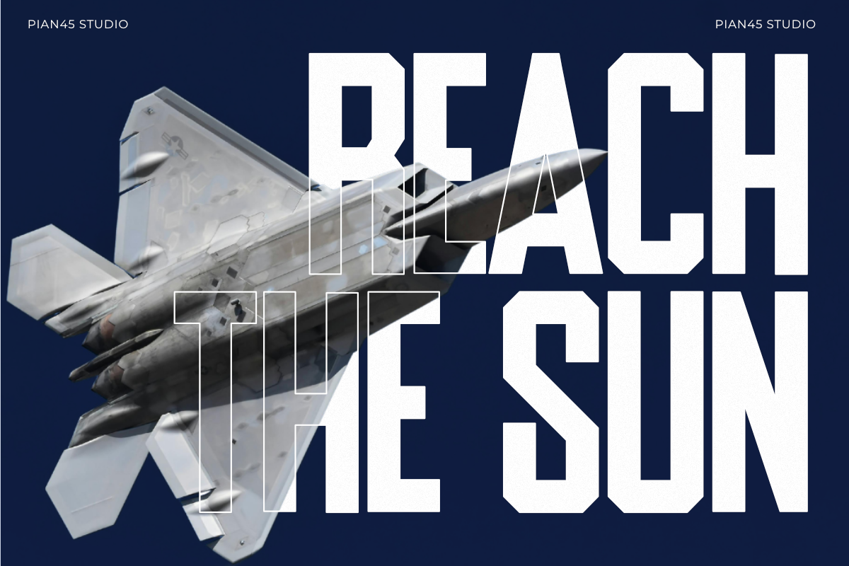 Brutall - Heavy Sans Display Font, a Sans Serif Font by Pian45 Studio (Photo 3 of 8)