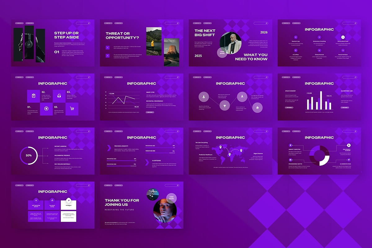 Bold Gradient - Google Slide, a Presentation Template by AQR Studio (Photo 3 of 3)
