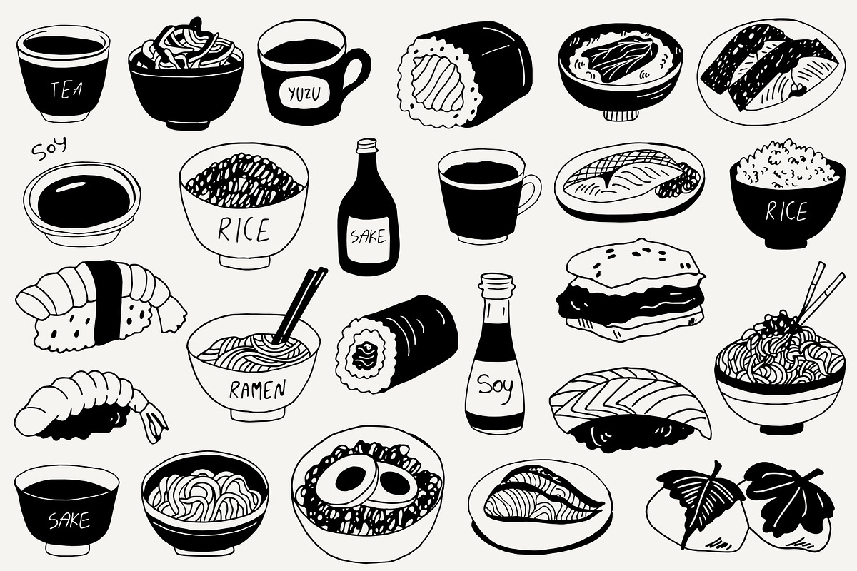 Japanese Food: 110 Illustrations, a Food Illustration by Veyla (Photo 9 of 17)