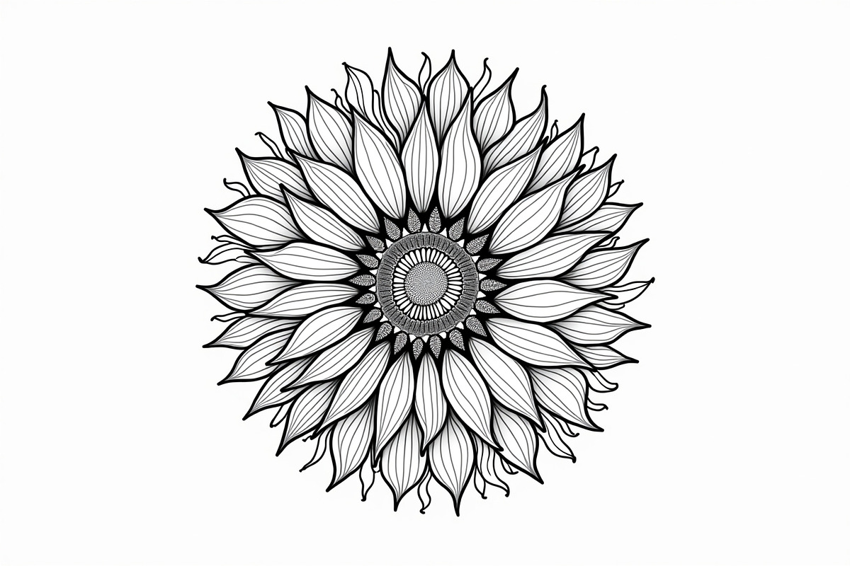 Intricate Mandala Coloring Set, an Illustration by hafijul (Photo 2 of 11)