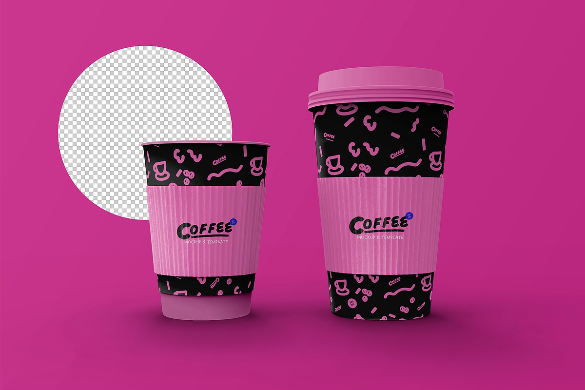 3d Disposable Coffee Cups Mockup, a Cups & Container Mockup by The Rose Project (Photo 3 of 4)