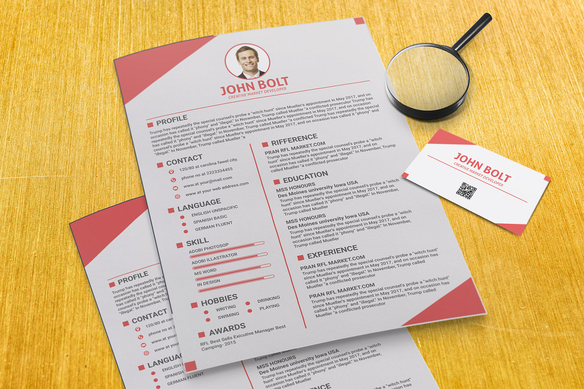 Clean Resume/CV, a Resume Template by designvillage (Photo 8 of 13)