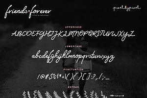 Friends Forever Font Floral Extras